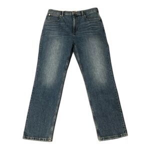 EVERLANE The Way High Slim Dark Wash Jeans Women Size 31 Short